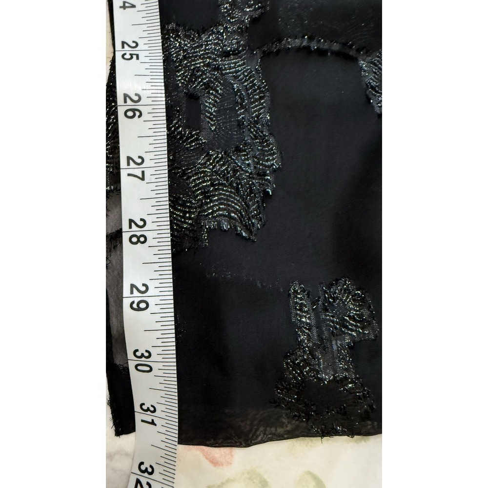 Adrianna Papell Formal Jumpsuit 14W Floral Chiffon One‎ Shoulder Pants Sparkle - Picture 13 of 16